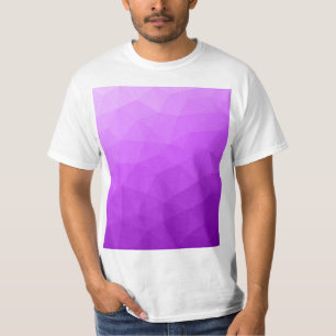 Camiseta Gradiente geométrico de lavanda púrpura en patrón 