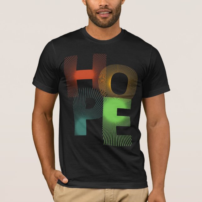 Camiseta Gradiente HOPE - Negrita y brillante (Anverso)