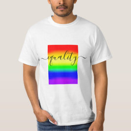 Camiseta Gradiente Ombre de la bandera del orgullo gay LGBT