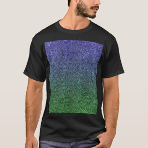 Camiseta Gradiente Purpurina de caída de la noche del bosqu