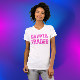 Camiseta Gradiente rosa-liviano de Crypto Trader