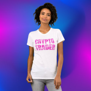 Camiseta Gradiente rosa-liviano de Crypto Trader