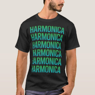 Camiseta Gradiente Texto Armonía Órganos de boca