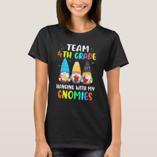 Camiseta Grado 4 del divertido equipo colgando con mi enseñ