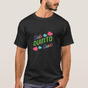 Camiseta Grado 5 Hola Maestra Española Espano
