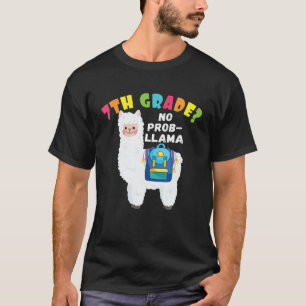 Camiseta Grado 7º Grado No Prob-Llama De Vuelta A La Escuel