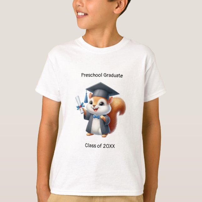 Camiseta Grado de ardilla de corte de secundaria (Anverso)