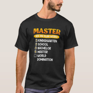 Camiseta Grado de bachillerato 1 de la escuela de párvulos