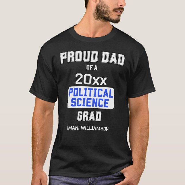 Camiseta GRADO DE CIENCIAS POLÍTICAS ORGULLOSO 2024 Graduac (Anverso)