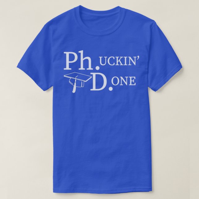 Camiseta Grado de doctorado de Funny PhD (Diseño del anverso)