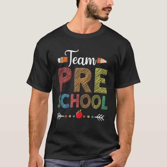 Camiseta Grado de equipo de profesores de preescolar divert (Anverso)
