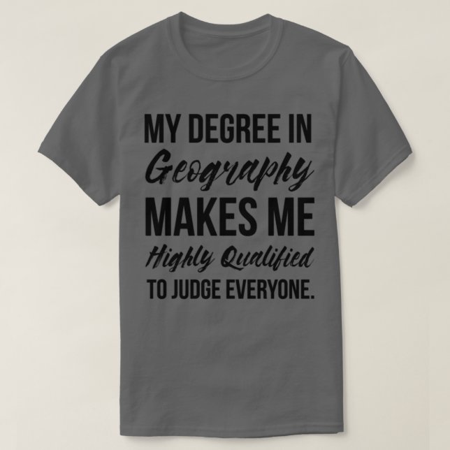 Camiseta Grado de geografía (Diseño del anverso)