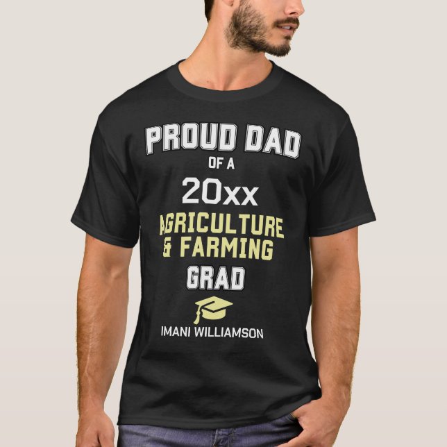 CAMISETA GRADO DE GRADO DE GRANJERÍA 2024 DE PROUD DAD (Anverso)