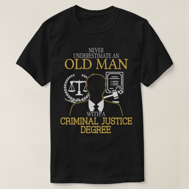 Camiseta Grado de justicia penal (Diseño del anverso)