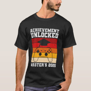 Camiseta Grado de Maestría LOGRO DESBLOQUEADO MAESTRÍA 2025