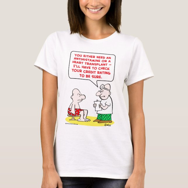 Camiseta grado de solvencia del trasplante de corazón (Anverso)
