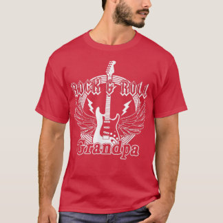 Camiseta Grado del jugador de guitarra del abuelo masculino