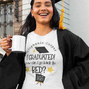 Camiseta Grado Divertido 2025 Me Gradué ¿Puedo Volver A La 