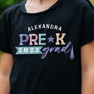 Camiseta Grado divertido Colorful Personalized Pre-K Class 