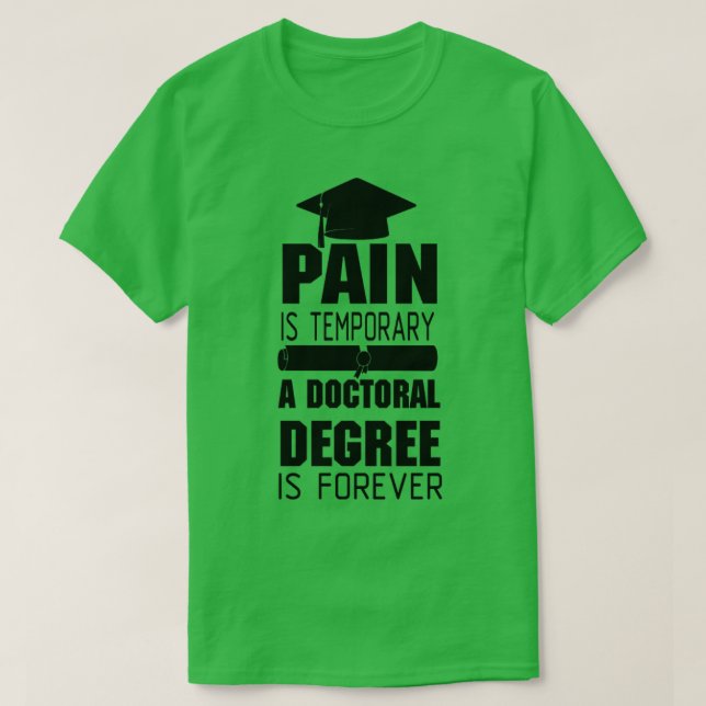 Camiseta Grado doctoral regalo para estudiantes de doctorad (Diseño del anverso)