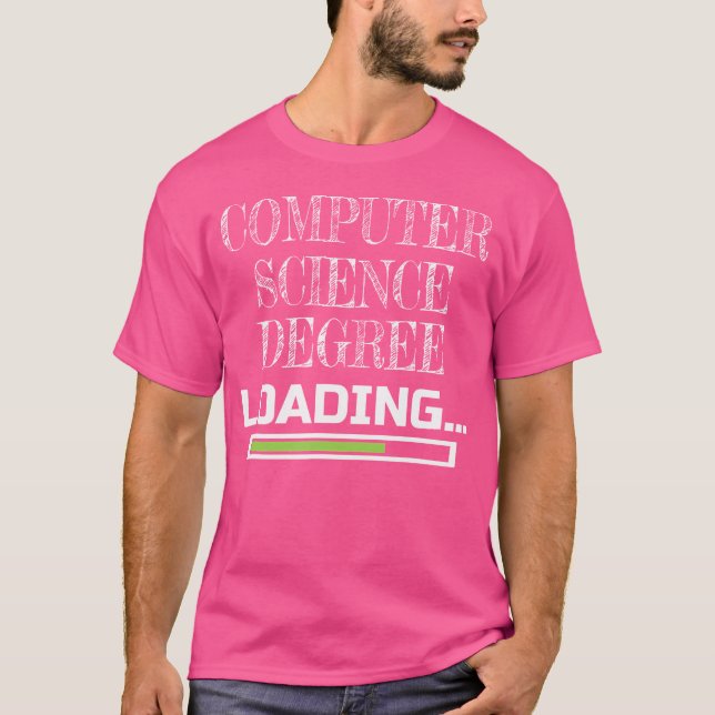 Camiseta Grado en Ciencias de la Computación Cargando Espec (Anverso)