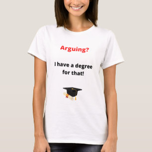 Camiseta Grado en derecho de discusión