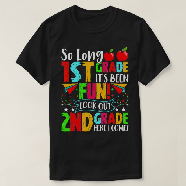 Camiseta Grado Funny Bye Primer Grado Cuidado 2º Grado Cute (Diseño del anverso)