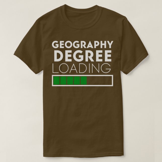 Camiseta Grado geográfico cargando curiosidad diciendo para (Diseño del anverso)