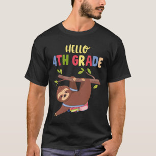 Camiseta Grado gracioso de vuelta a la escuela Sloth