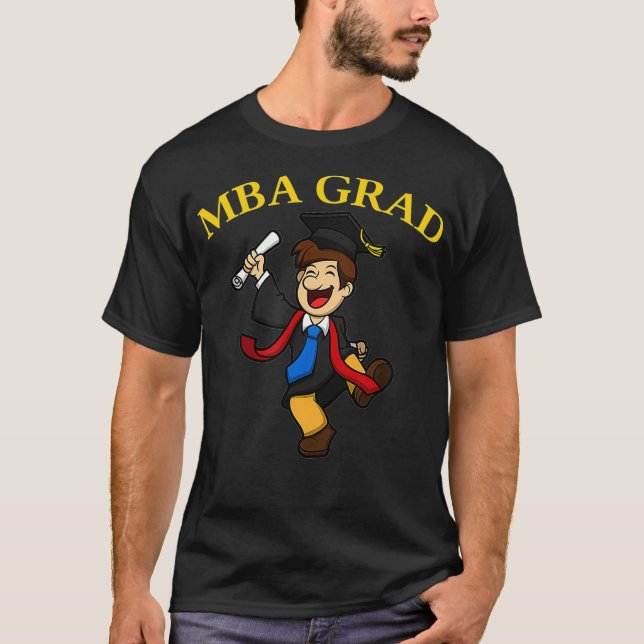 Camiseta Grado MBA Para Graduados De Máster En Negocios  (Anverso)