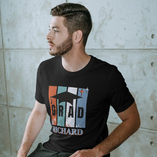Camiseta Grado nostálgico del niño de la gorra de graduació