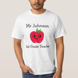 Camiseta Grado personalizado y nombre de profesor cute Appl