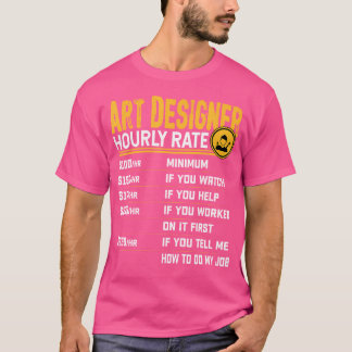 Camiseta Grado por hora del Diseñador de arte - Artistas di