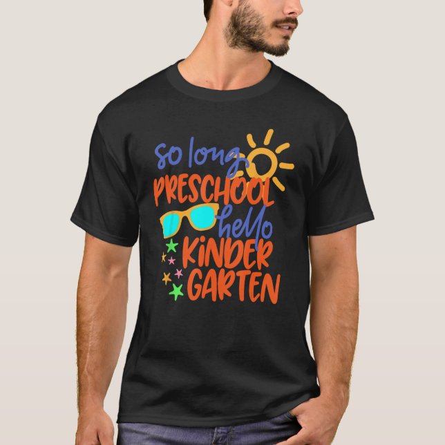 CAMISETA GRADO PREESCOLAR TAN LARGO HELLO KINDERGARTEN (Anverso)