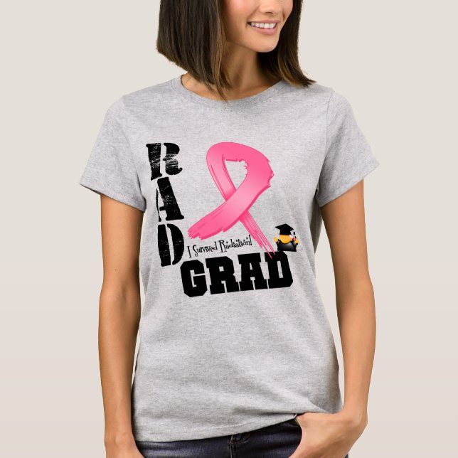 Camiseta Grado RAD de Terapia de Radiación de Cáncer de Mam (Anverso)