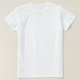 Camiseta Grado retro genial graduación simple blanco negro (Reverso del diseño)