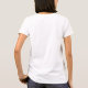 Camiseta Grado retro genial graduación simple blanco negro (Reverso)