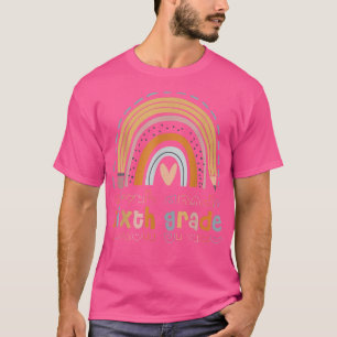 Camiseta Grado Siete Grado Gracioso Boho Arcoiris De Vuelta