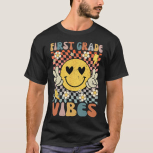 Camiseta Grado Vibes 1.ᵉʳ Grado Maestro Retro 1er Día De Sc