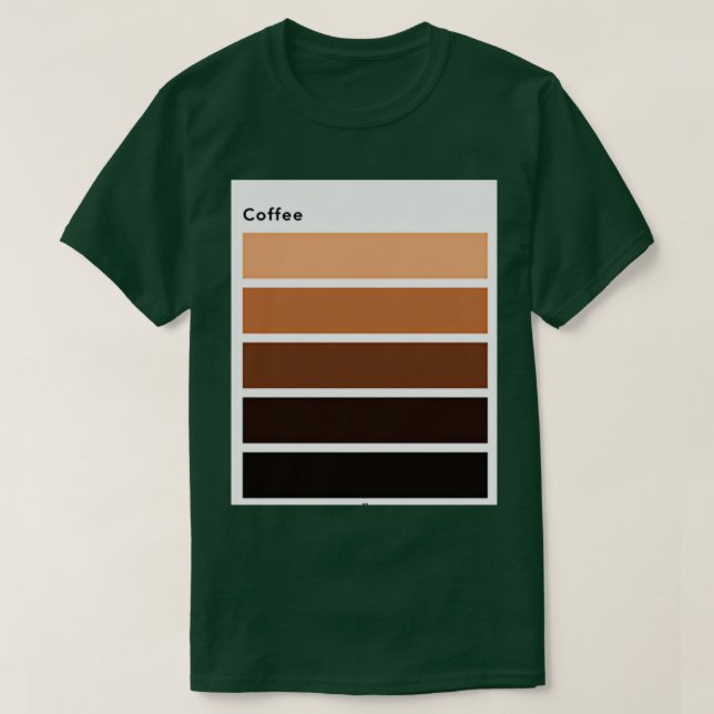 CAMISETA GRADOS DE CAFÉ (Diseño del anverso)