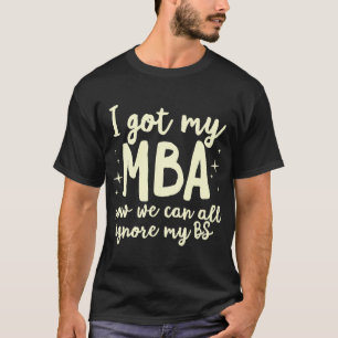 Camiseta Gradua de Gradua de Negocios Gradua Gradua de Mast