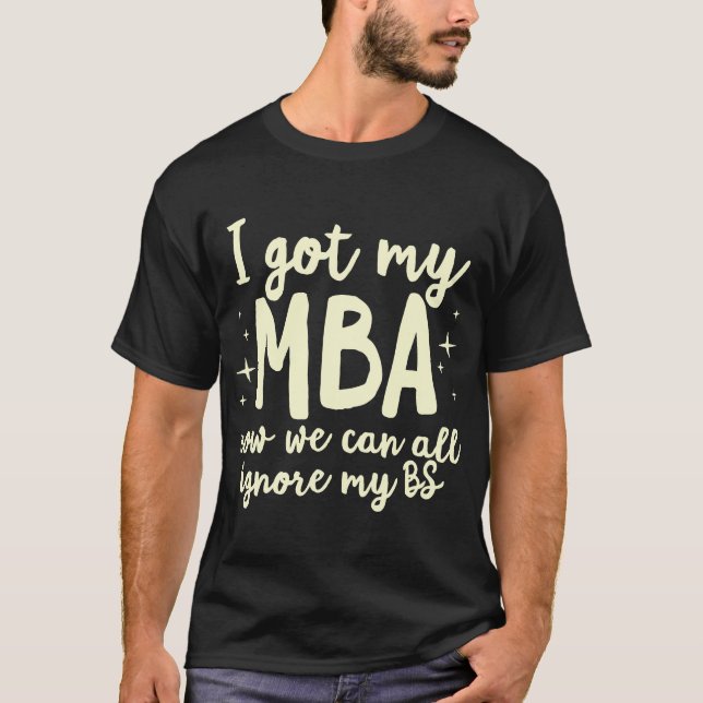 Camiseta Gradua de Gradua de Negocios Gradua Gradua de Mast (Anverso)