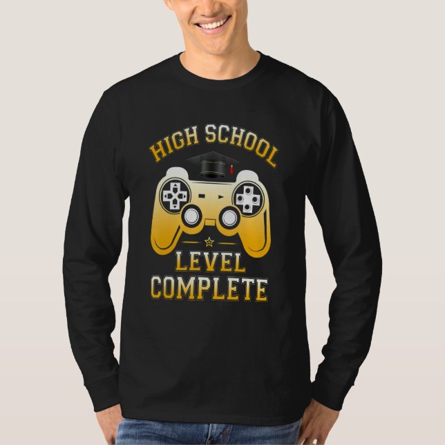 Camiseta Gradua de videojugador completo de nivel secundari (Anverso)