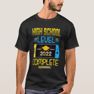 Camiseta Gradua de videojugador completo de nivel secundari
