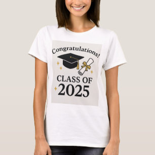 Camiseta Graduación 2025 - Graduado escolar