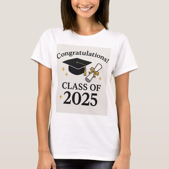 Camiseta Graduación 2025 - Graduado escolar (Anverso)