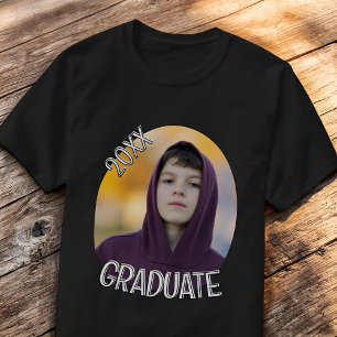 Camiseta Graduación 20XX Moderno Simple Foto Personalizada