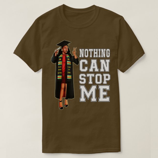 Camiseta Graduación afroamericana de 2020 (Diseño del anverso)
