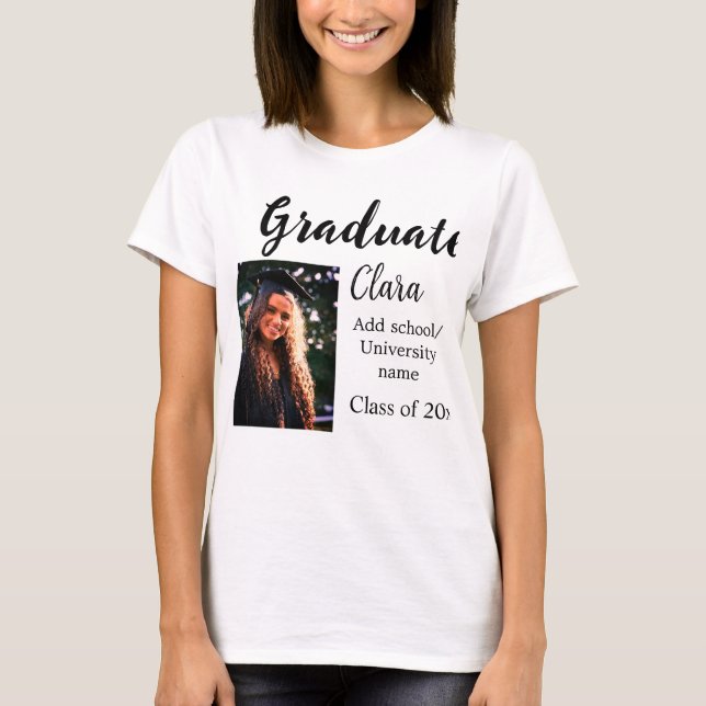 Camiseta Graduación añadir clase de nombre de 20xx congrats (Anverso)