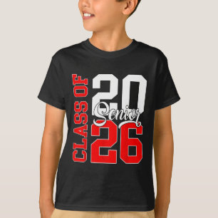 Camiseta Graduación Chicos Chicas 2026 Clase Superior De 20